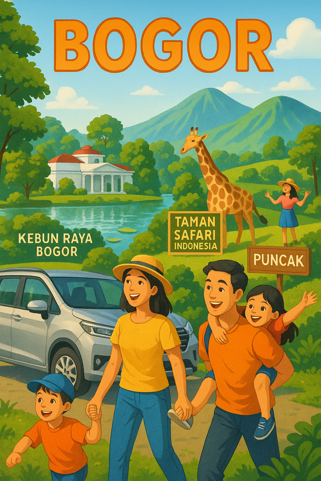 Tempat Wisata Keluarga di Bogor + Rekomendasi Mobil Sewaan